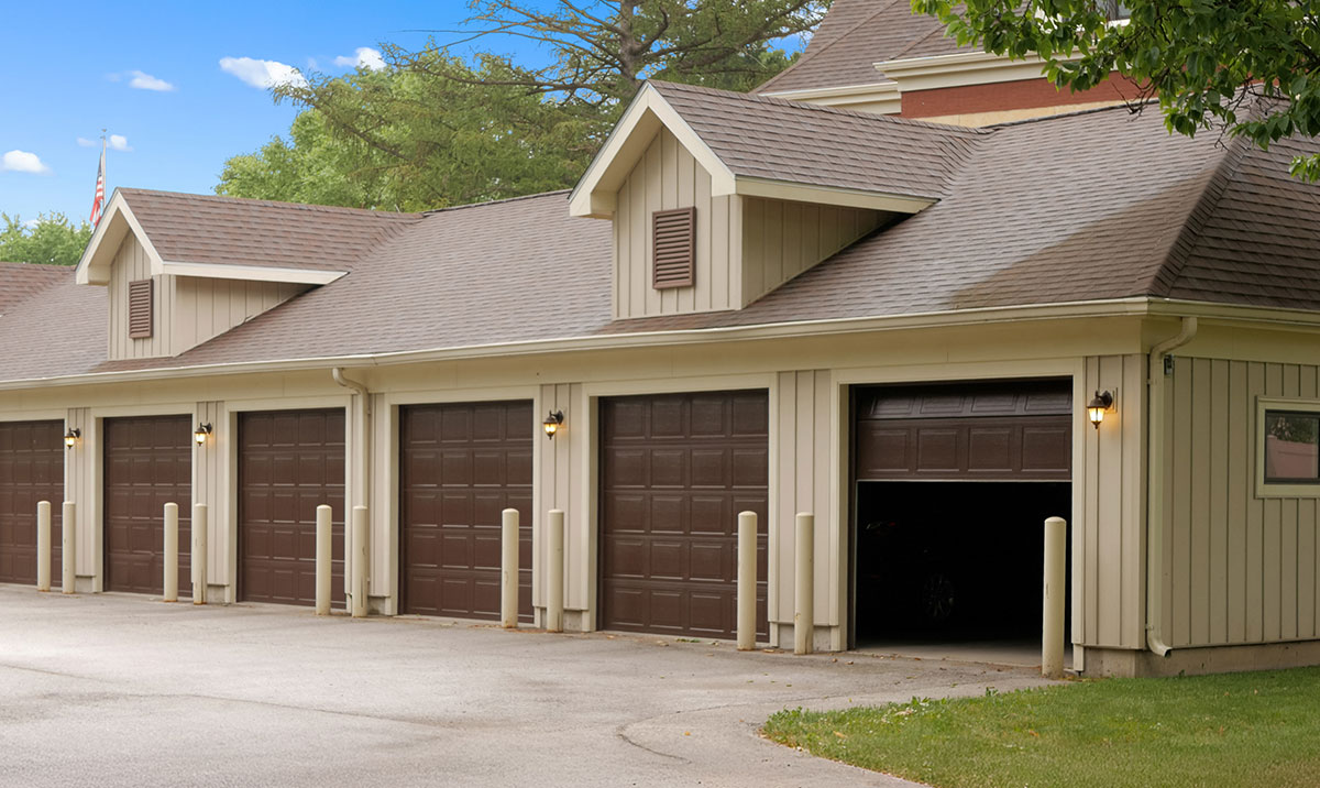 Cook Legacy Village garages.