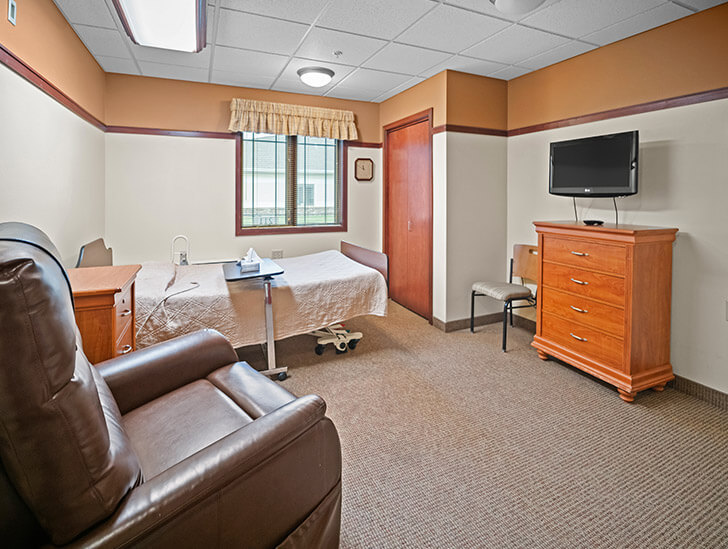Patient room in Ash Grove Long-term Care at Good Samaritan Society - Grand Island Village