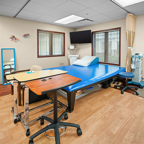 Therapy table at Good Samaritan Society - Grand Island Village Rehab Therapy.