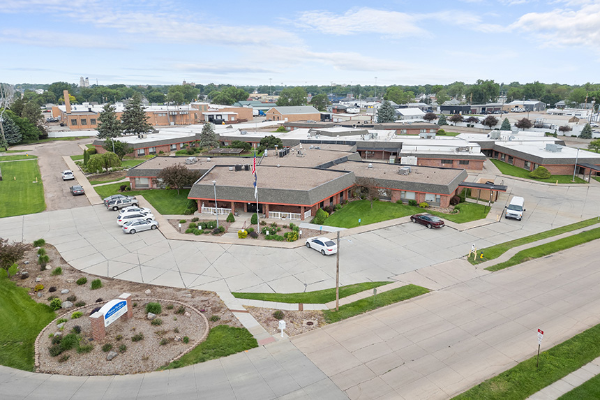 hastings village aerial