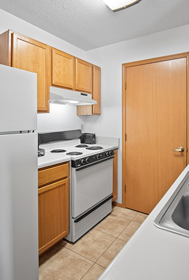 Independent Living apartment kitchen at Good Samaritan Society in Hutchinson, KS