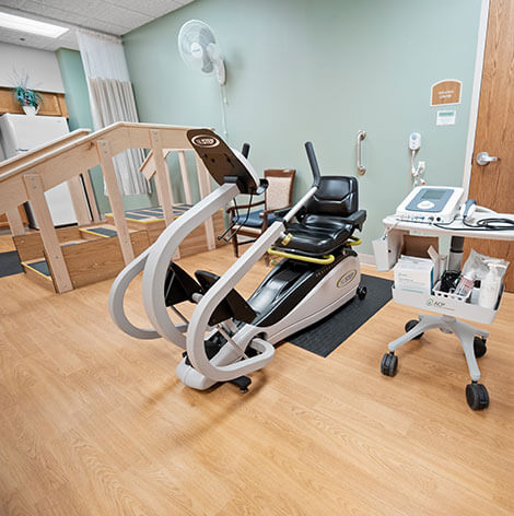 OmniVersa and NuStep therapy machines at Good Samaritan Society - Le Mars
