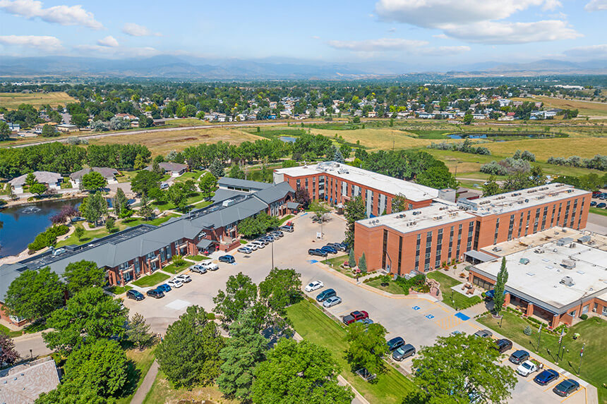 Aerial of the Good Samaritan Society - Loveland Village campus