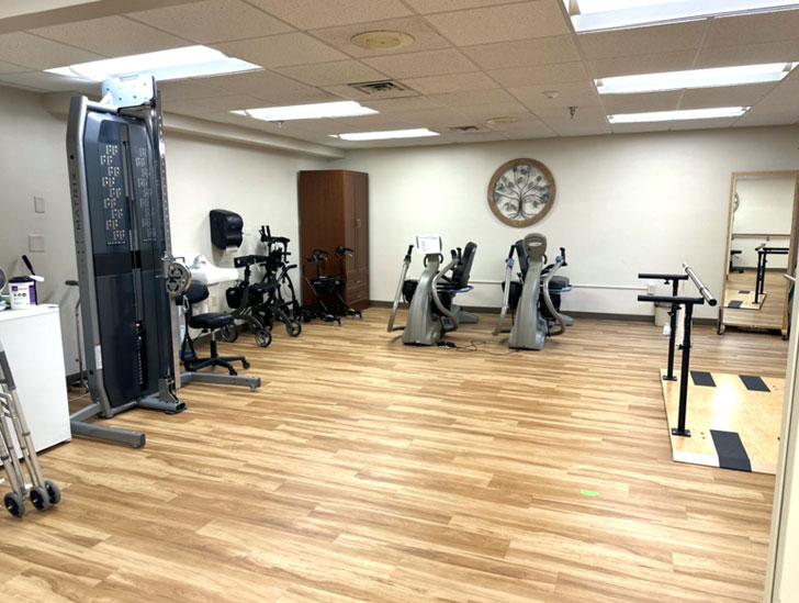 Good Samaritan Society - Millard rehabilitation gym.