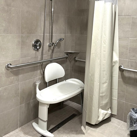 Good Samaritan Society - Millard rehabilitation bathroom.