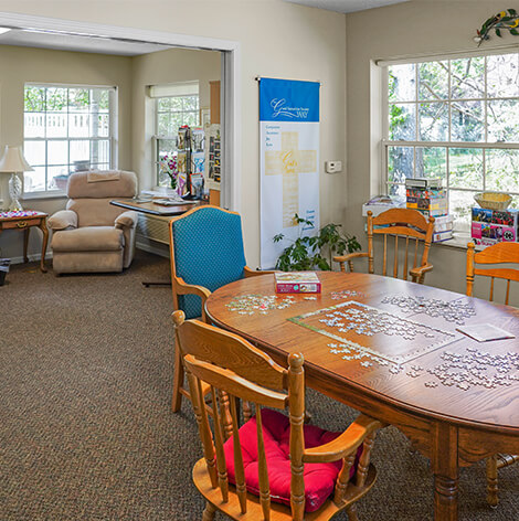 Assisted living sun room at Good Samaritan Society - Pine River