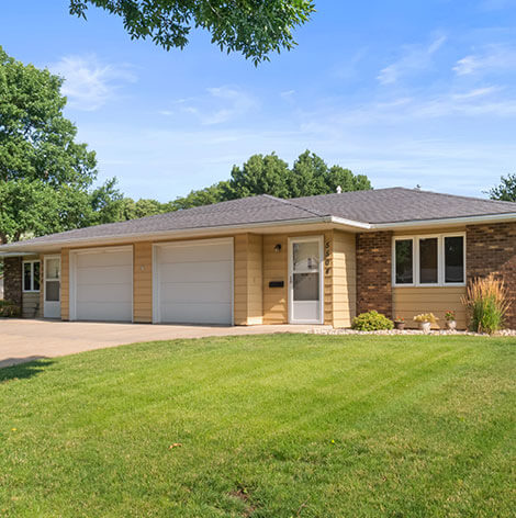 Independent living twin home exterior at Good Samaritan Society - Sioux Falls Village