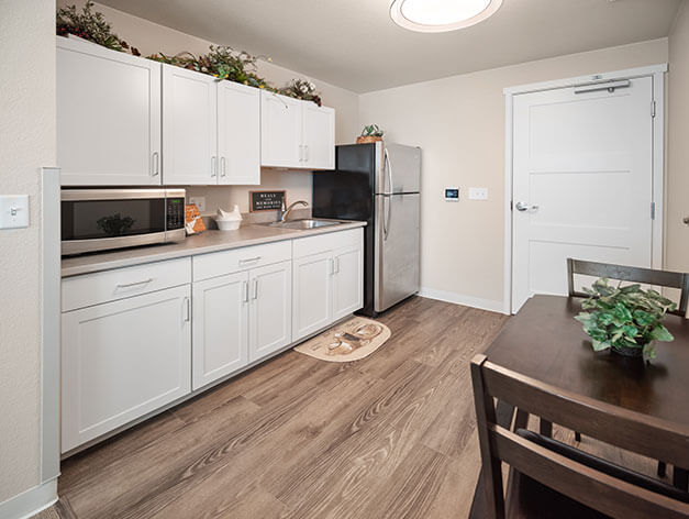 Assisted living kitchen at Good Samaritan Society - Water Valley Senior Living Resort