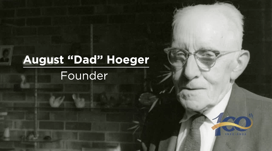 Reverend August "Dad" Hoeger the founder of the Good Samaritan Society