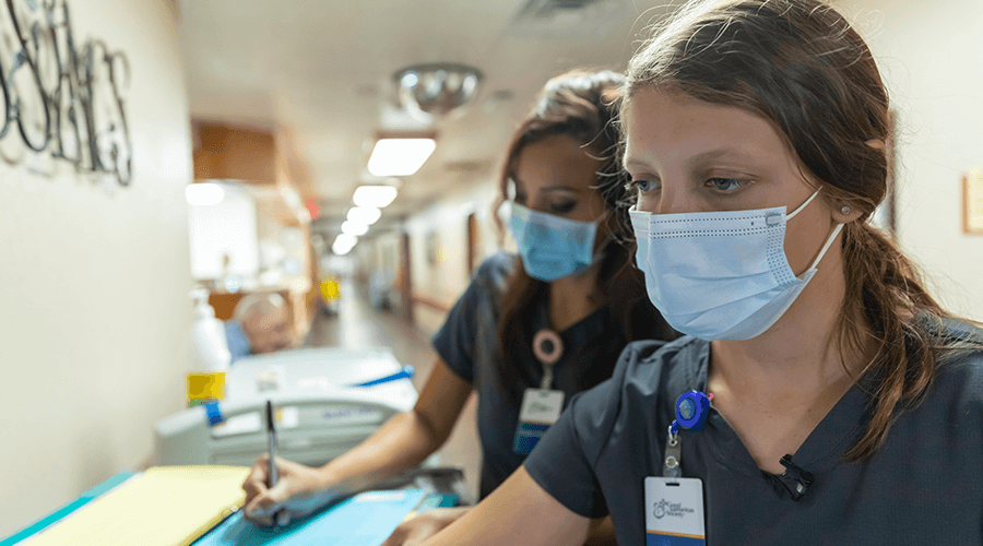 Good Samaritan Society - Wagner CNA and National Guard member, Megan Soukup, nominated her supervisor for a patriotic award.