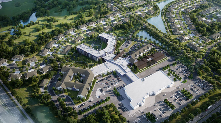 Founder's Crossing overview rendering. 