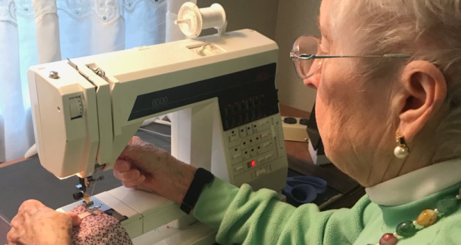 100-year old resident surpasses goal of sewing 100 face masks