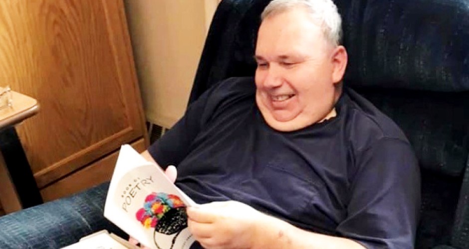 Mary Lee helps resident get book of poems published