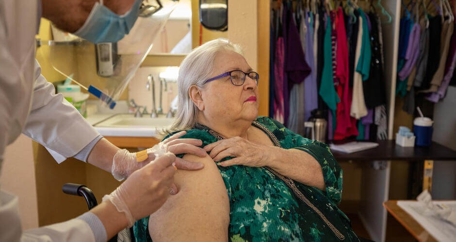 Society staff and residents in Windom get COVID-19 vaccine